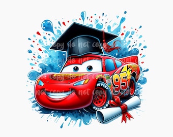 Diseño de coche de graduación PNG