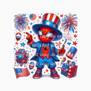 Conception de super-héros du 4 juillet PNG