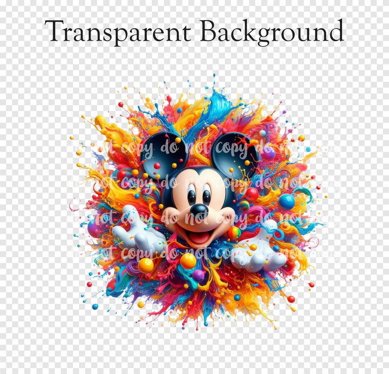 Splashed Mouse PNG Splash Mouse Design - Etsy