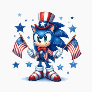 PNG 4th of July Cartoon Design