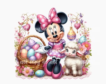 PNG Easter Minnie Design