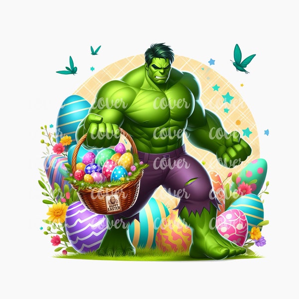 PNG Easter Super Hero Design