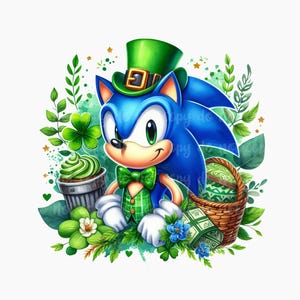 Diseño de dibujos animados de erizo del Día de San Patricio irlandés PNG