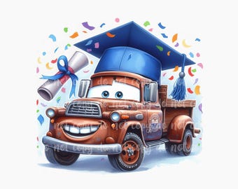 Diseño de camión de graduación PNG