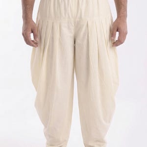 Mens Dhoti Pants | Traditional Ethnic Pleated Trousers | Indian Menswear Bottoms | Festive Cultural Lounge Wear