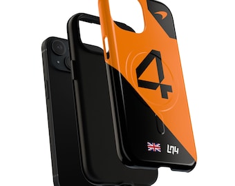 MagSafe Tough Case, Formula 1 Inspired Phone Cover, Mclaren Racing Fan Gift, Lando Norris Design, F1 Accessories,