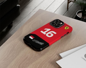 Phone Case, Charles Leclerc Ferrari F1 Inspired Tough Case - Racing Fans Gift, Motorsport Accessories, Formula 1 Merchandise, Grand Prix