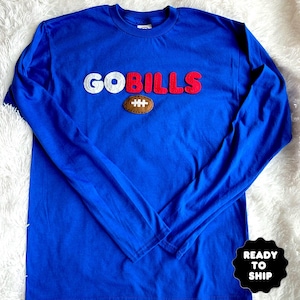 Buffalo Bills Hand Lettered & Embroidered T-Shirt