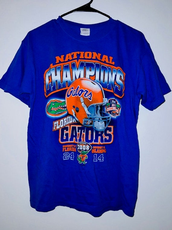 National Champions Florida Gators 2008 Tee Blue