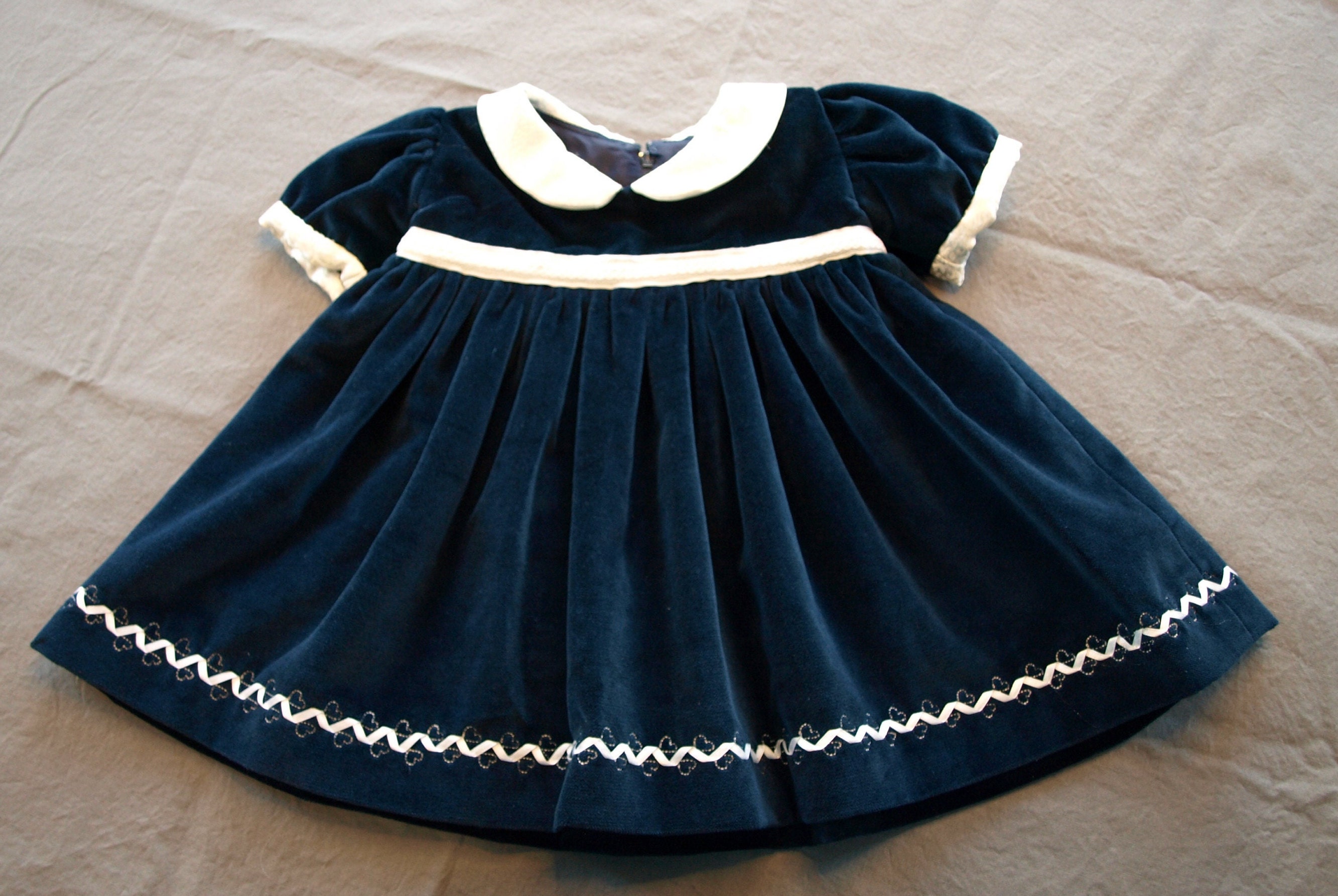 Newborn Velvet Dress Etsy