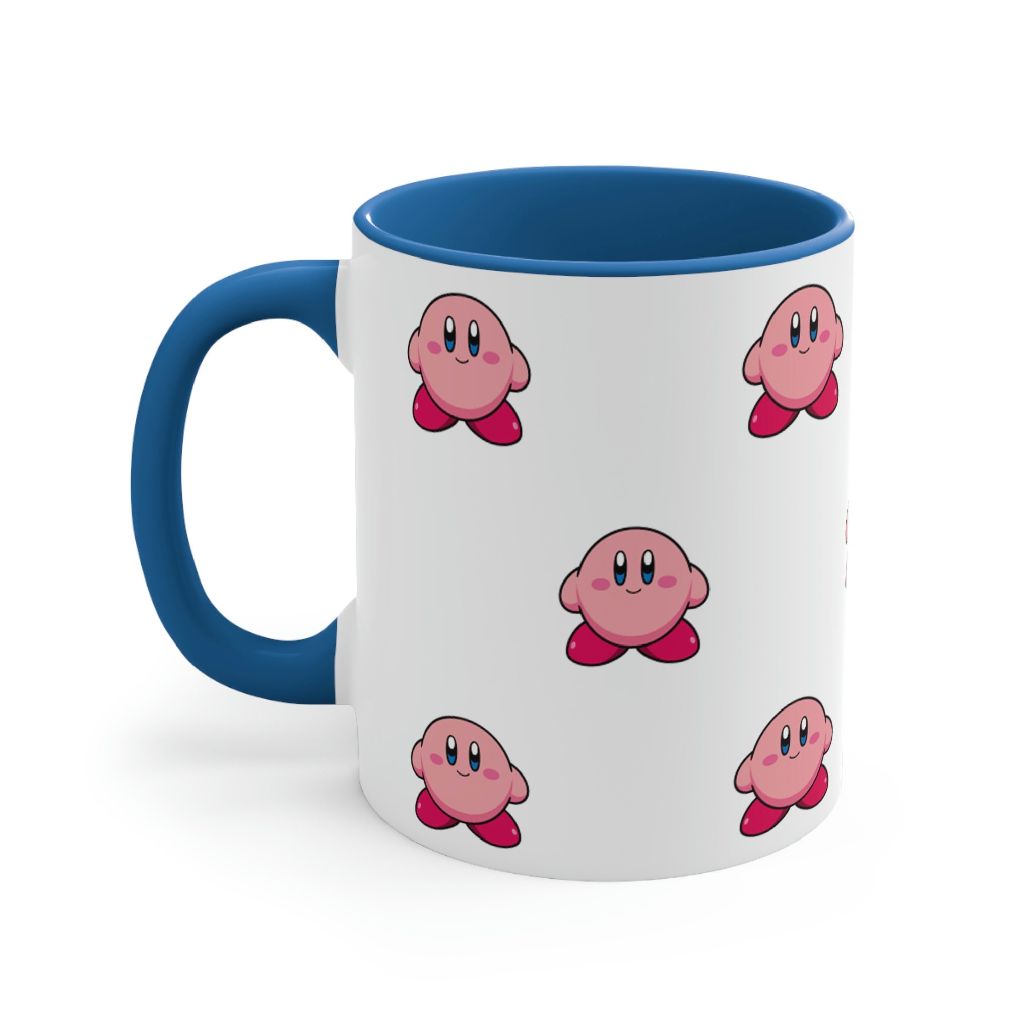 Kirby Coffee Mug, 11oz, Kirby Mug, Cute Kirby Gift, Mugs and Hugs