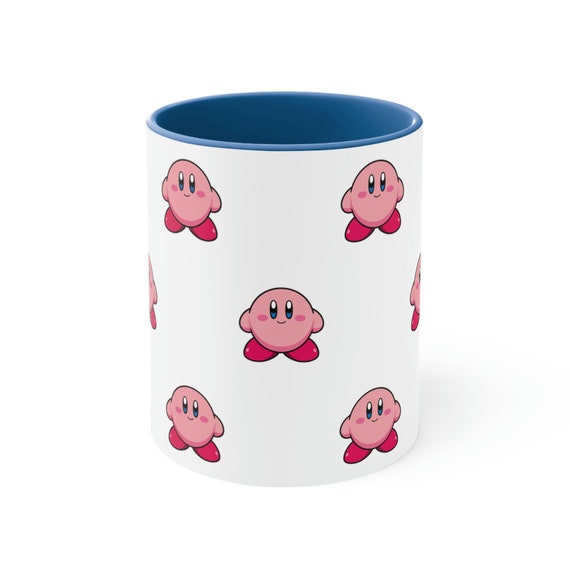 Kirby Coffee Mug, 11oz, Kirby Mug, Cute Kirby Gift, Mugs and Hugs