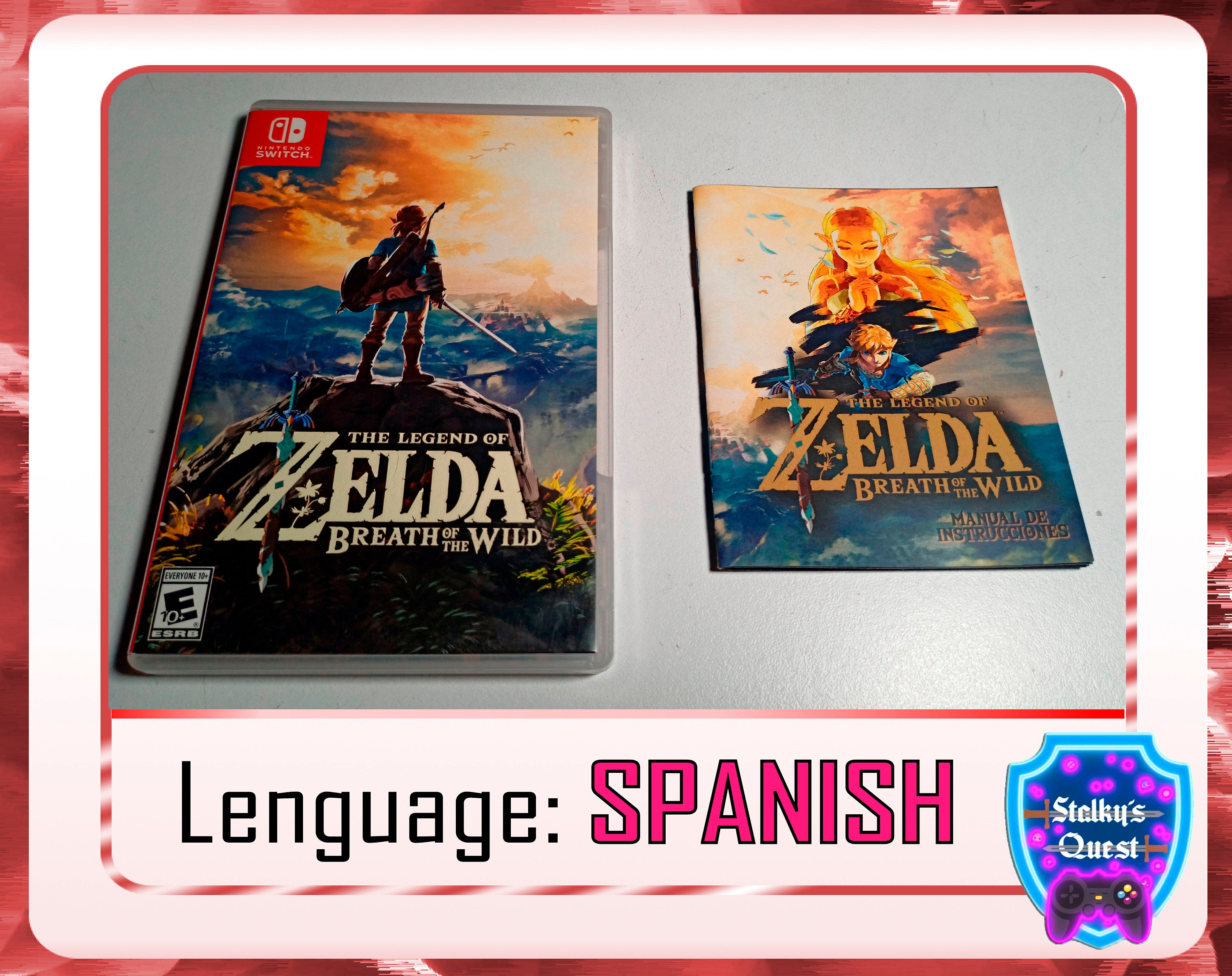 Zelda Breath of the Wild Manual Etsy