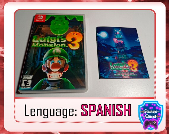 Luigi's Mansion 3 Cover Art & Replacement Case for 