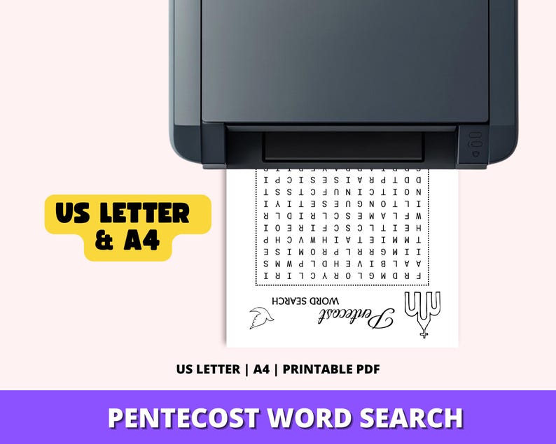 Pentecost Wordsearch Printable Pentecost Bible Activity For Kids Study Pentecost wordsearch printable pentecost bible activity for kids study