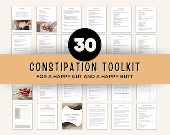 Constipation Tracker & Bowel Movement Log Printable PDF, Poop Tracker Printable, Gut Health Journal, IBS Tracker, Constipation Tools