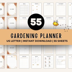 Gardening Planner Printable, Garden Essentials, Edible Gardening Journal, Checklist and Organizer, Plant Profile & More