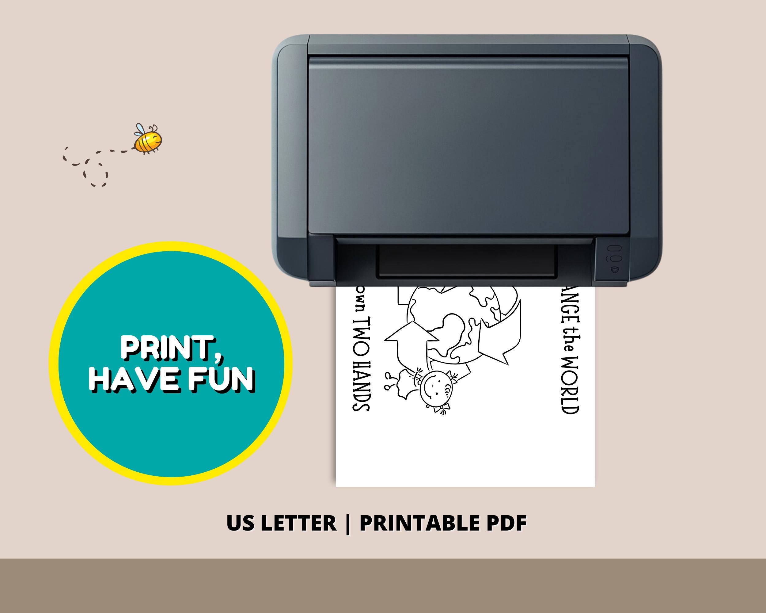 Earth Day Handprint Craft Printable PDF With Reduce Reuse Recycle ...