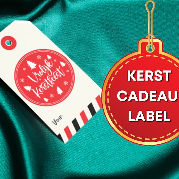 Kerst Cadeau Naam Labels / Etiquetas de nombre de regalo de calcetín navideño Holandés