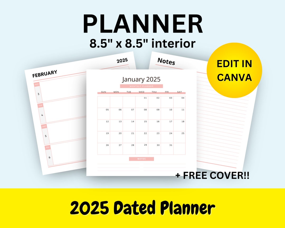 2025 All-in-one Planner KDP Dated Template: the Perfect Done-for-you ...