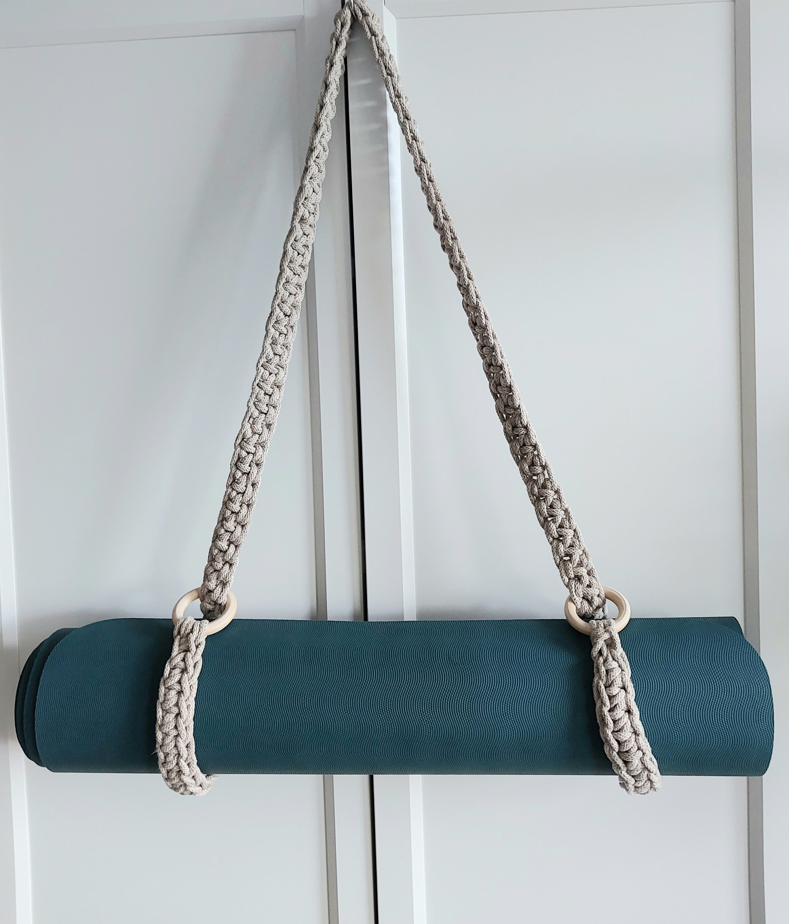 Ceinture De Transport Macramé Bohème Pour Tapis De Yoga, Patins Et Couvertures - 100% Coton Accessoire Yoga écologique Ceinture De Transport Macramé Bohème Pour Tapis De Yoga, Patins Et Couvertures - 100% Coton Accessoire Yoga écologique