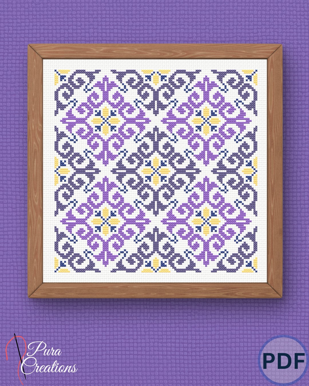 Cross Stitch - Mahogany (SQ)