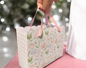 Personalized Favor Bags: 6 Pattern Options, Custom Party Gift Bags - Set of 10