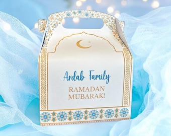 Personalized Ramadan Kareem Gift Box: Eid Mubarak Treat Box