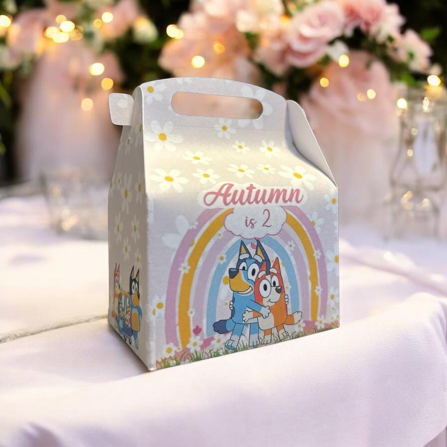 Blue Dog Cartoon Theme Party Box