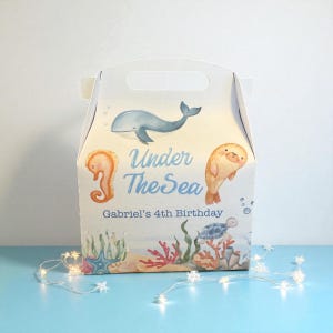 Under the Sea Party Favor Box: Ocean Animal Treat Box