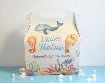 Under the Sea Party Favor Box: Ocean Animal Treat Box