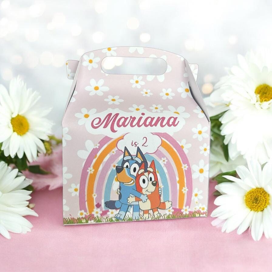 Blue Dog Cartoon Theme Party Box