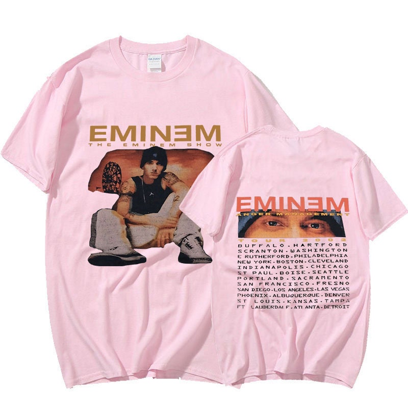 Discover Maglietta Stampa Su 2 Lati Eminem Anger Management album Tour T-shirt