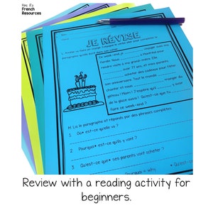 French Verb Worksheets: Aller Present Tense + Futur Proche Activities ...