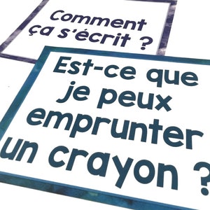 French classroom expressions posters