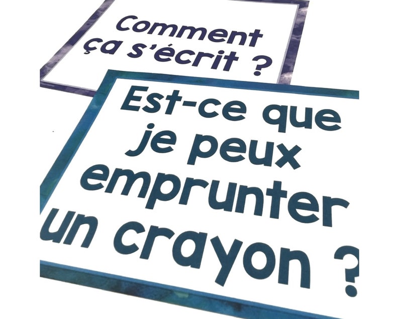 French classroom expressions posters