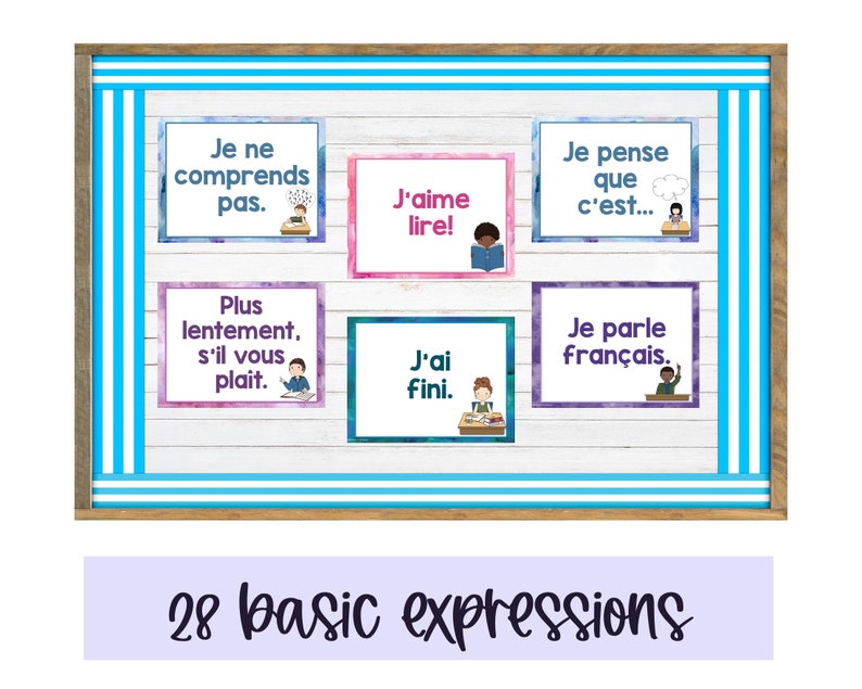 French classroom expressions posters