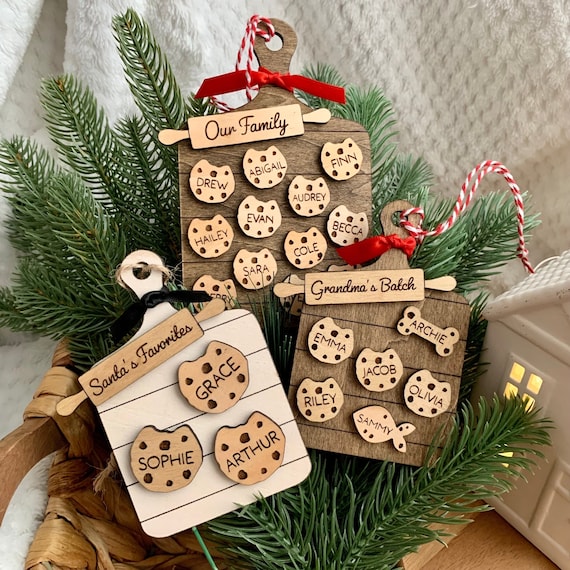 Custom Family Cookie Ornament, Gifts for Grandma Ornament, Family Name Ornament, Grandkids Ornament, Baking Ornament, Kitchen Ornament 2026