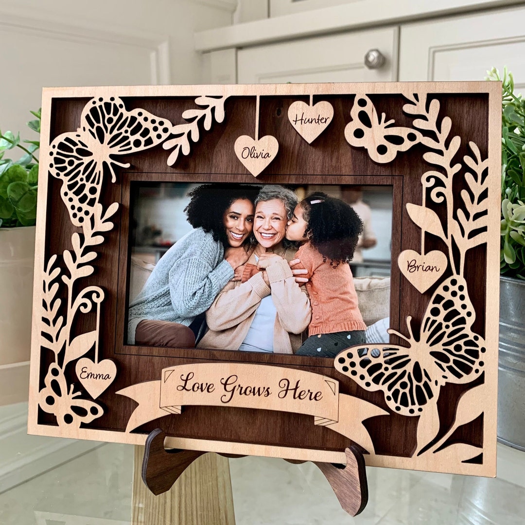 Personalized Grandma Picture Frame – Custom Names From Grandkids ...
