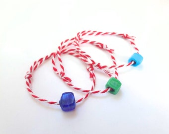 Red White Martenitsa March Bracelet