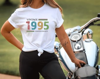 Camiseta unisex de 30.º cumpleaños, estilo vintage de 1995