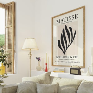 Henri Matisse Printable Poster, Matisse Wall Art, Vintage Matisse Print, Exhibition Poster, Digital Download, Kitchen Decor, Retro Wall Art