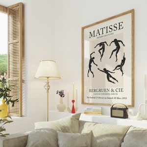 Henri Matisse Poster, Vintage Wall Art Print, Matisse Dance Wall Art, Vintage Poster, Museum Exhibition Poster, Digital Download