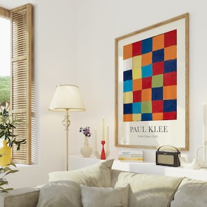 Cartel de Paul Klee, cartel imprimible, impresión de arte de pared de Paul Klee, arte colorido abstracto, impresión de Paul Klee, arte de galería ecléctica, descarga digital