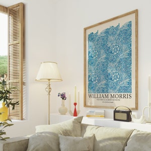 Affiche William Morris, impression Morris, exposition vintage, Art nouveau, art mural rétro, décoration florale pour la maison, art floral imprimable, art numérique