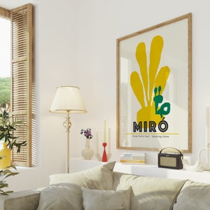 Joan Miro Poster,  Printable Wall Art, Joan Miro Osaka Exhibition Print, Printable Wall Art, Mid Century Modern, Digital Download