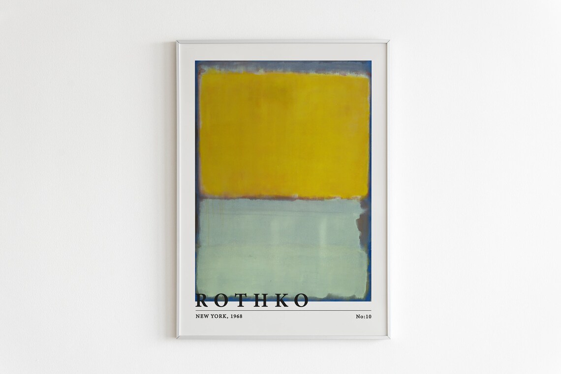 Mark Rothko Printable Poster, Mark Rothko Print, Rothko Vintage ...