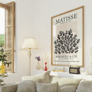 Henri Matisse Printable Leaf Poster, Vintage Botanical Art, Matisse Wall Art, Matisse Poster ,Digital Download, Matisse Modern Wall Art