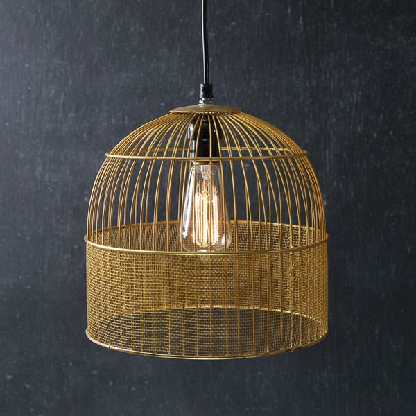 Bird Cage Pendant Light Etsy