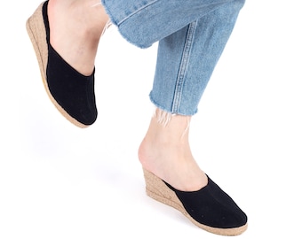 Women's Summer Linen Espadrilles organic vegan sustainable - canvas (7cm - 2.75inch) Made in Türkiye